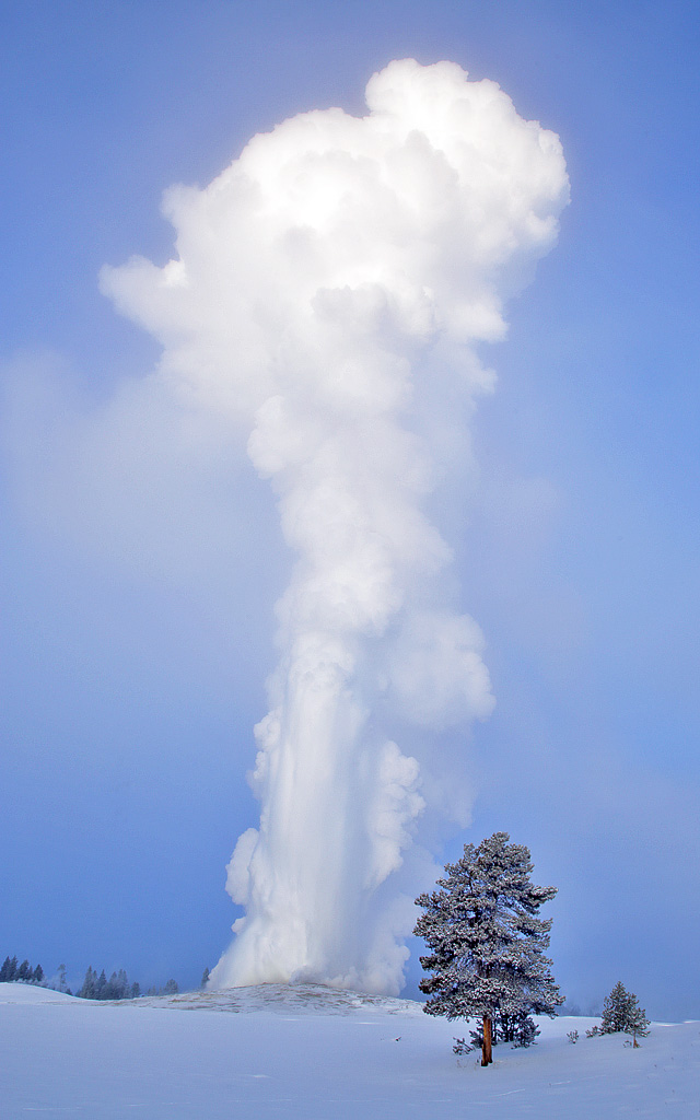 Old Faithful at -33 degrees